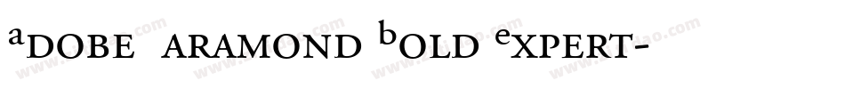 Adobe Garamond Bold Expert字体转换